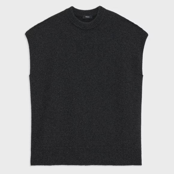 Theory Oversized Sweater Vest in Recycled Wool-Cashmere NWT - Picture 2 of 4